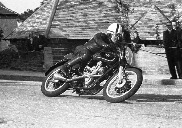 Bill Aislabie (AJS) 1955 Junior TT