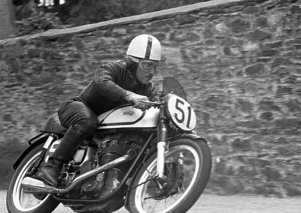 Bill Aislabie (Norton) 1955 Senior TT