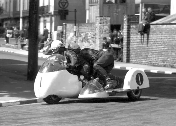 Framed Print : Alan Birch & Peter Cropper (BMW) 1964 Sidecar TT Framed Print : Alan Birch & Peter Cropper (BMW) 1964 Sidecar TT