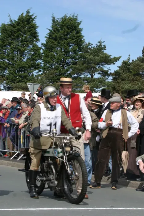 Framed Print : Alan Bridge-Butler (1910 Triumph) No. 11, 2007 Re-enactment Framed Print : Alan Bridge-Butler (1910 Triumph) No. 11, 2007 Re-enactment