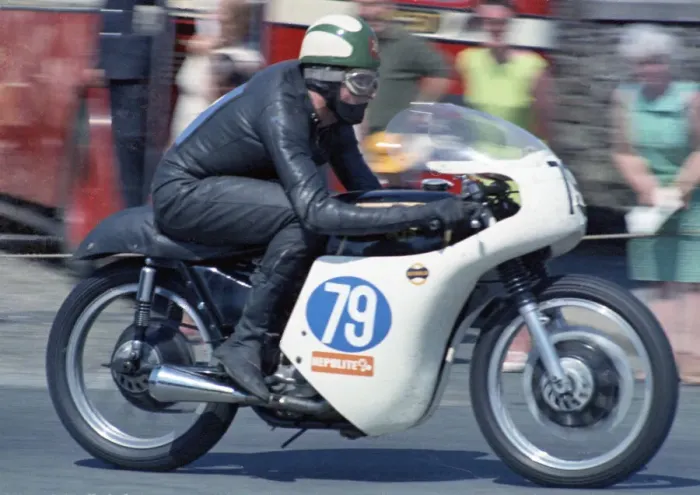 Framed Print : Alan Capstick (AJS) 1969 Junior TT