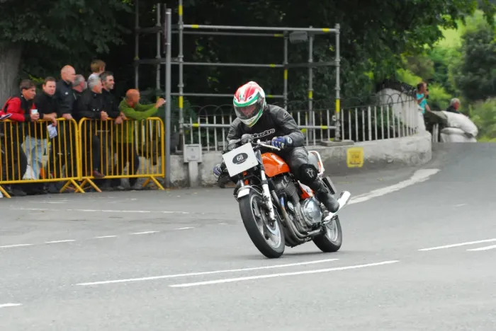 Framed Print : Alan Corlett (Laverda) 2013 Classic TT Lap of Honour Framed Print : Alan Corlett (Laverda) 2013 Classic TT Lap of Honour