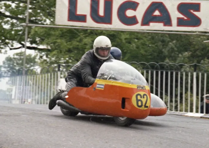 Framed Print : Alan Gillender & G Simpson (BSA) 1974 Sidecar 750 TT Framed Print : Alan Gillender & G Simpson (BSA) 1974 Sidecar 750 TT