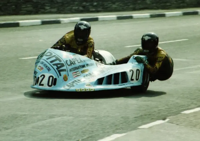Framed Print : Alan May & Mick Gray (Capital Yamaha) 1980 Sidecar TT Framed Print : Alan May & Mick Gray (Capital Yamaha) 1980 Sidecar TT