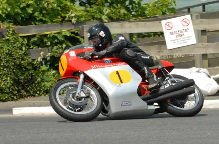 Framed Print : Alan Oversby (MV) 2012 Pre TT Classic