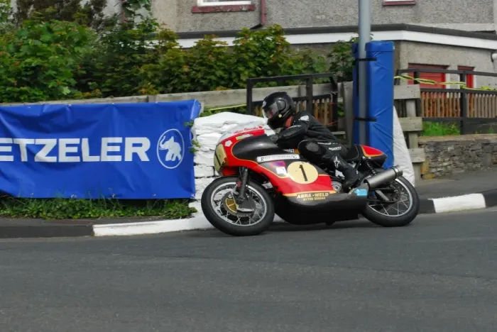 Framed Print : Alan Oversby (Weslake) 2014 Pre TT Classic Framed Print : Alan Oversby (Weslake) 2014 Pre TT Classic