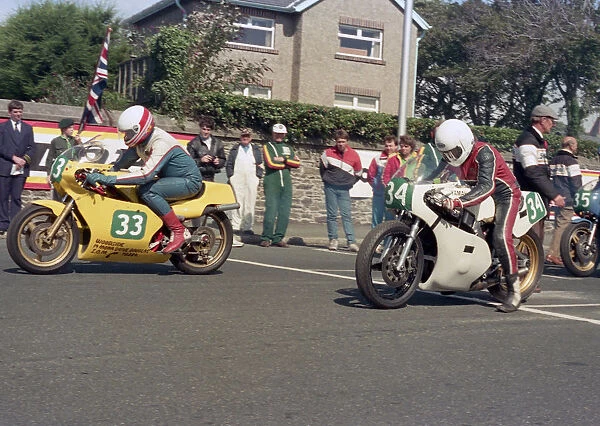 Alan Potter (Armstrong) & Derek Wagstaff (Yamaha) 1987 Lightweight Manx Grand Prix