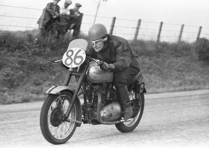 Framed Print : Alan Raynor (Triumph) 1955 Southern 100