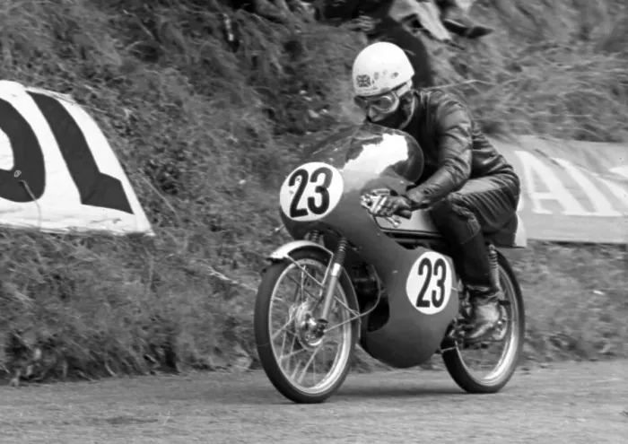 Framed Print : Alan Robinson MBE Honda 1966 50cc TT Framed Print : Alan Robinson MBE Honda 1966 50cc TT