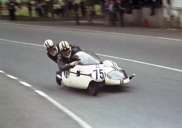 Framed Print : Alan Sansum & R A King (Triumph) 1966 Sidecar TT Framed Print : Alan Sansum & R A King (Triumph) 1966 Sidecar TT