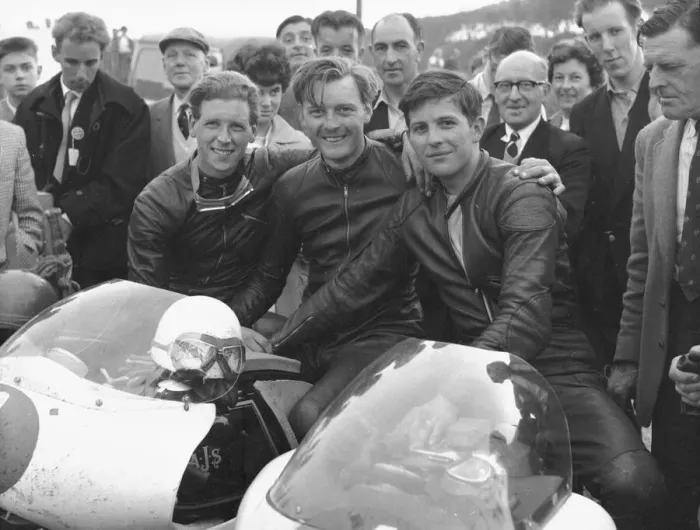 Framed Print : Alan Shepherd, Ron Langston and Phil Read 1961 350 Southern 100 Framed Print : Alan Shepherd, Ron Langston and Phil Read 1961 350 Southern 100