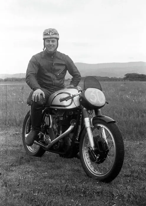 Framed Print : Alan Trow Norton 1956 TT Framed Print : Alan Trow Norton 1956 TT