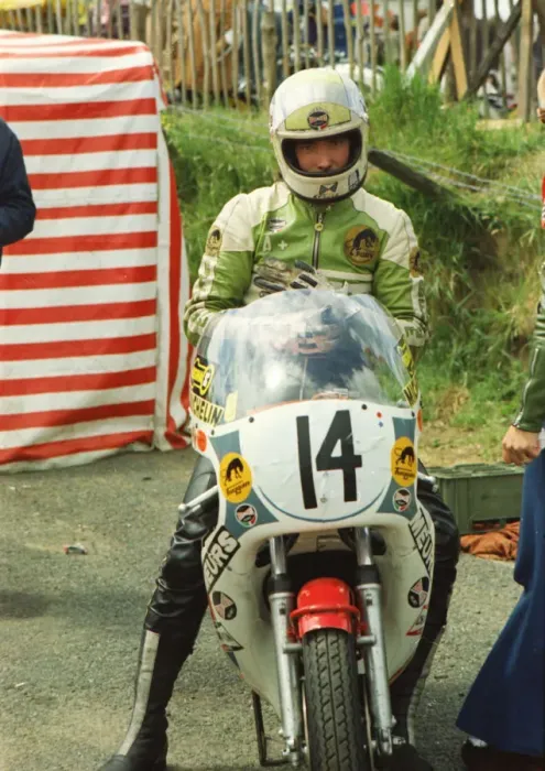 Framed Print : Alex George (Vesco Yamaha) 1974 Formula 750 TT