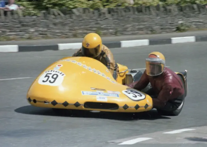 Framed Print : Alistair Lewis & James Law (Yamaha) 1979 Sidecar TT Framed Print : Alistair Lewis & James Law (Yamaha) 1979 Sidecar TT