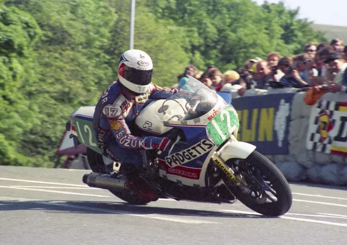 Framed Print : Anders Andersson (Suzuki) 1987 Production TT Framed Print : Anders Andersson (Suzuki) 1987 Production TT