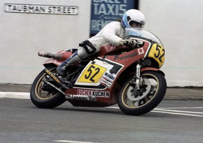 Framed Print : Andreas Hoffmann (Suzuki) 1981 Senior TT Framed Print : Andreas Hoffmann (Suzuki) 1981 Senior TT