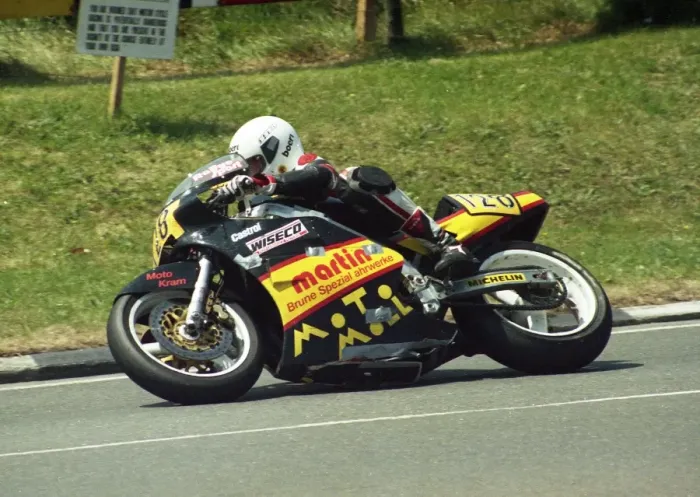 Framed Print : Andreas Moll (Martin) 1988 Senior TT Framed Print : Andreas Moll (Martin) 1988 Senior TT