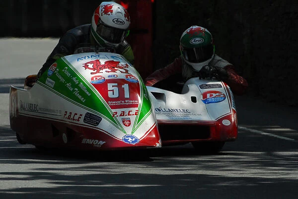Andrew Williams & Alun Thomas (Honda) 2013 Sidecar TT