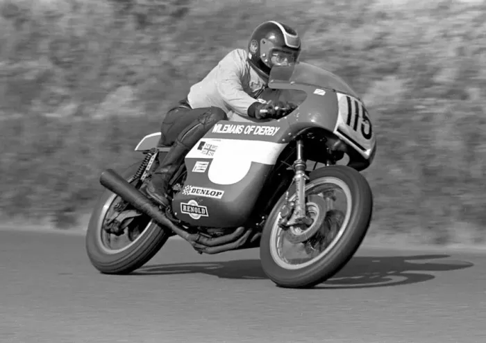Framed Print : Andy Cooper (Triumph) 1979 Senior Manx Grand Prix