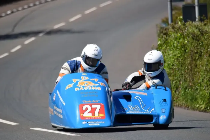 Framed Print : Andy King & Alun Thomas (Lumley Ireson) 2019 Sidecar TT Framed Print : Andy King & Alun Thomas (Lumley Ireson) 2019 Sidecar TT