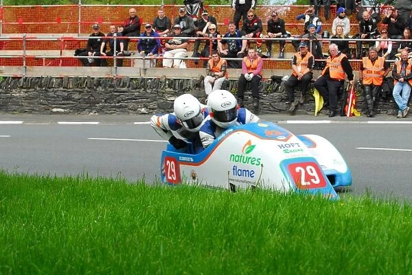 Andy King & Kenny Cole (Honda) 2013 Sidecar TT