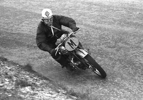 Angus Herbert (Triumph) Travelling Marshal 1957 TT