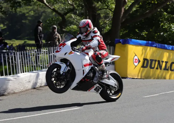 Framed Print : Anthony Redmond Honda 2019 Superstock TT