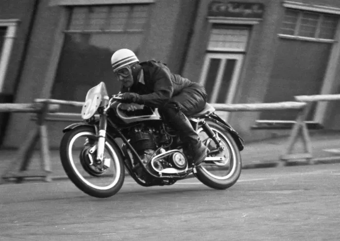 Framed Print : Arnold Jones (AJS) 1956 Junior TT Framed Print : Arnold Jones (AJS) 1956 Junior TT