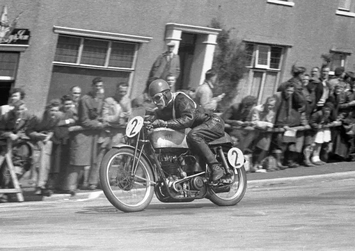Framed Print : Arnold Jones (M&F Excelsior) 1953 Lightweight TT Framed Print : Arnold Jones (M&F Excelsior) 1953 Lightweight TT