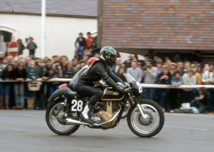 Framed Print : Arthur Pine (AJS) 1983 Classic Lap TT Framed Print : Arthur Pine (AJS) 1983 Classic Lap TT