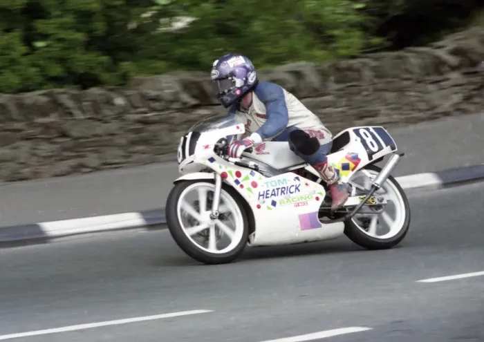 Framed Print : Aubrey McCauley (Honda) 1994 Ultra Lightweight TT