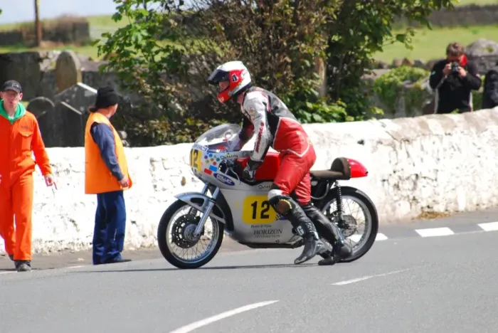 Framed Print : Barry Davidson (Drixton Honda) 2011 Pre TT Classic Framed Print : Barry Davidson (Drixton Honda) 2011 Pre TT Classic