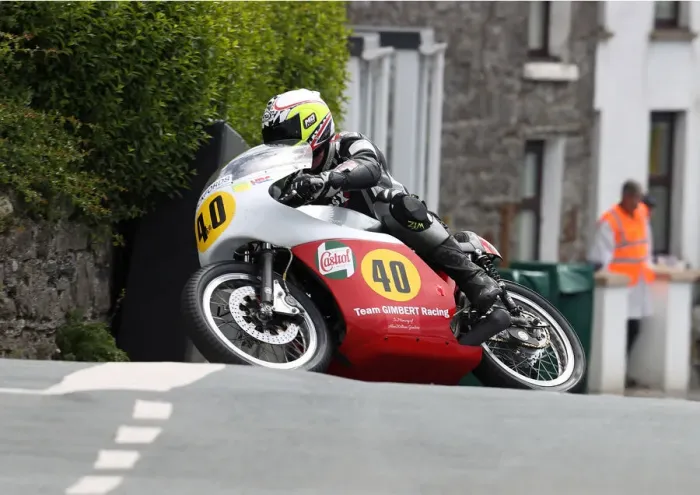Framed Print : Barry Davidson (Gimbert Honda) 2022 Pre TT Classic Framed Print : Barry Davidson (Gimbert Honda) 2022 Pre TT Classic