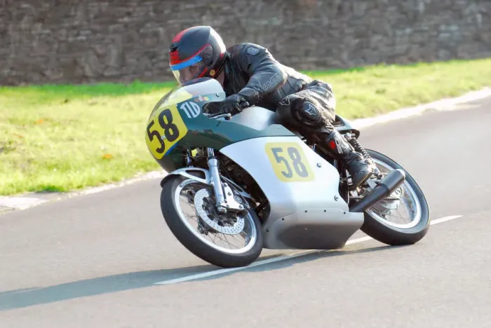 Framed Print : Barry Davies (Triumph) 2013 500 Classic TT