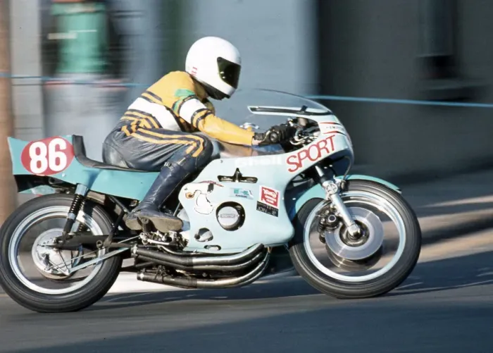 Framed Print : Barry Lees (Kawasaki) 1975 Production TT Framed Print : Barry Lees (Kawasaki) 1975 Production TT