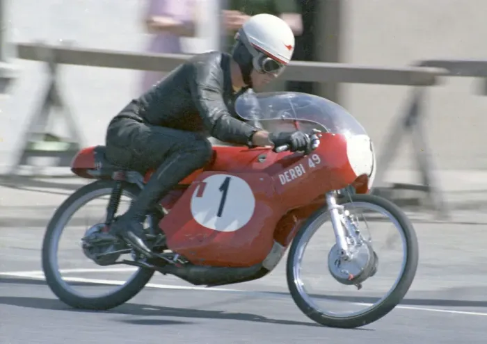 Framed Print : Barry Smith (Derbi) 1968 50cc TT Framed Print : Barry Smith (Derbi) 1968 50cc TT