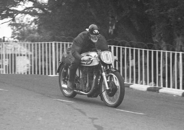 Framed Print : Barry Stormont (Norton) 1953 Junior TT Framed Print : Barry Stormont (Norton) 1953 Junior TT