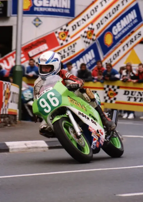 Framed Print : Barry Woodland (Kawasaki) 1989 Supersport 400 TT Framed Print : Barry Woodland (Kawasaki) 1989 Supersport 400 TT