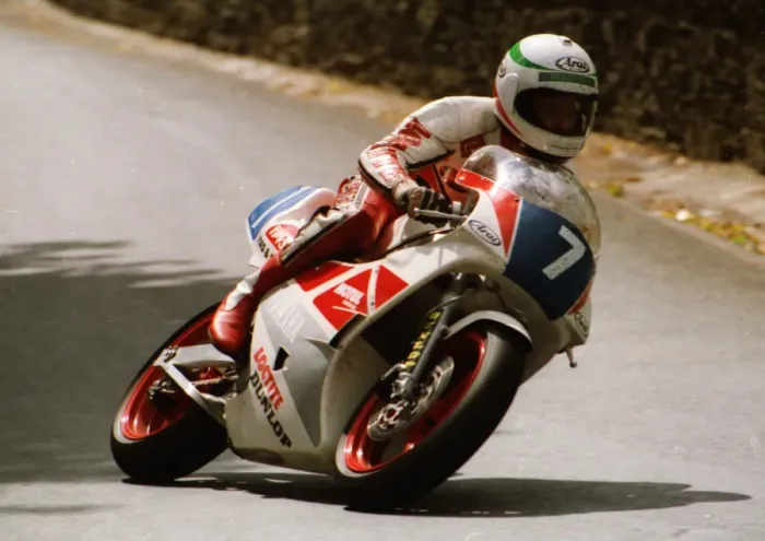 Framed Print : Barry Woodland (Yamaha) 1989 Junior TT Framed Print : Barry Woodland (Yamaha) 1989 Junior TT