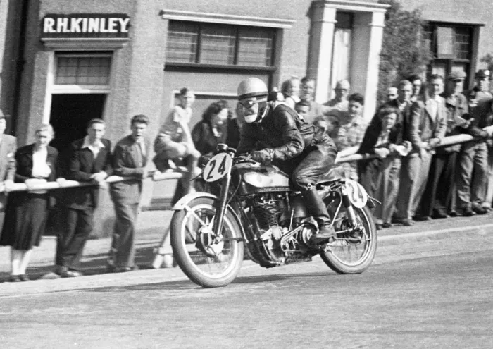 Framed Print : Basil Keys (Norton) 1951 Lightweight TT Framed Print : Basil Keys (Norton) 1951 Lightweight TT