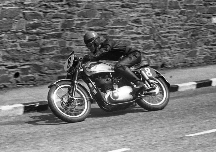 Framed Print : Ben Denton (BSA) 1954 Senior Clubman TT Framed Print : Ben Denton (BSA) 1954 Senior Clubman TT