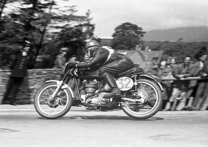 Framed Print : Benny Rood (Velocette) 1953 Lightweight TT Framed Print : Benny Rood (Velocette) 1953 Lightweight TT