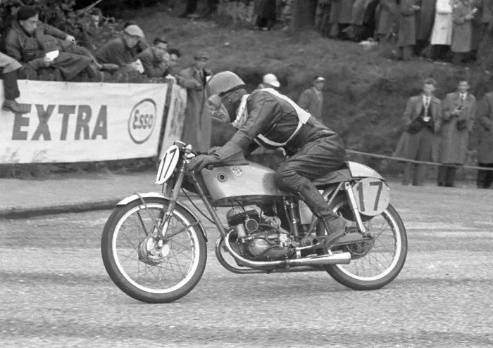 Framed Print : Bert Fruin (EMC Puch) 1955 Ultra Lightweight TT Framed Print : Bert Fruin (EMC Puch) 1955 Ultra Lightweight TT