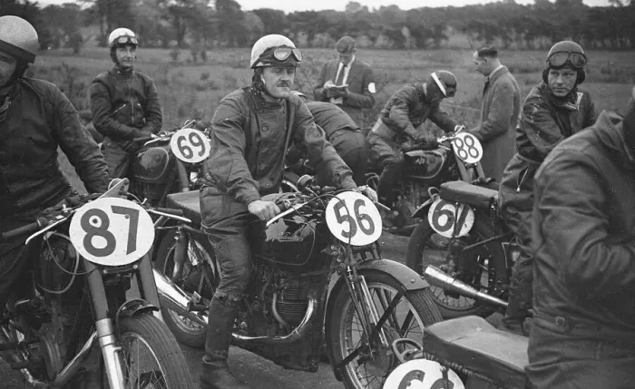 Framed Print : Bertie Goodman (Velocette) 1949 Junior Ulster Grand Prix Framed Print : Bertie Goodman (Velocette) 1949 Junior Ulster Grand Prix