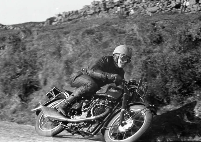 Framed Print : Bertie Goodman Velocette 1952 Framed Print : Bertie Goodman Velocette 1952