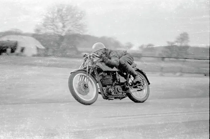 Framed Print : Bertie Goodman Velocette 1952 Framed Print : Bertie Goodman Velocette 1952