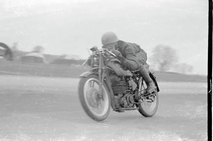 Framed Print : Bertie Goodman Velocette 1952 Framed Print : Bertie Goodman Velocette 1952