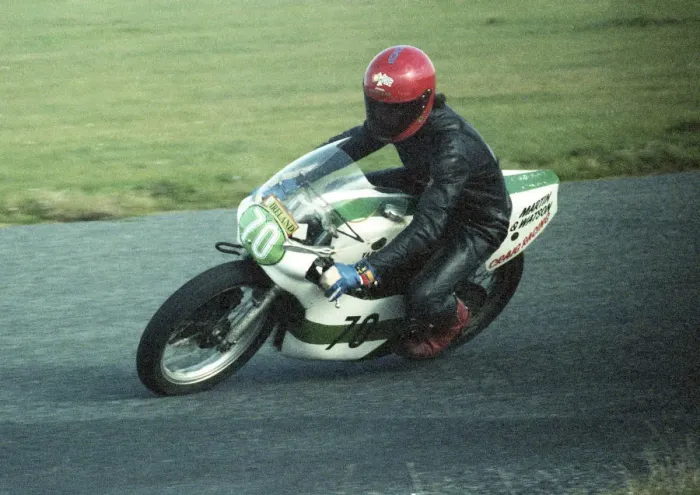 Framed Print : Billy Cummins (Yamaha) 1982 Jurby Airfield Framed Print : Billy Cummins (Yamaha) 1982 Jurby Airfield