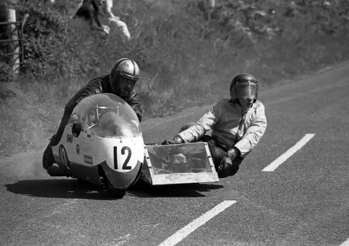 Framed Print : Billy Quayle & Keith Christian (BSA) 1975 Jurby Road Framed Print : Billy Quayle & Keith Christian (BSA) 1975 Jurby Road