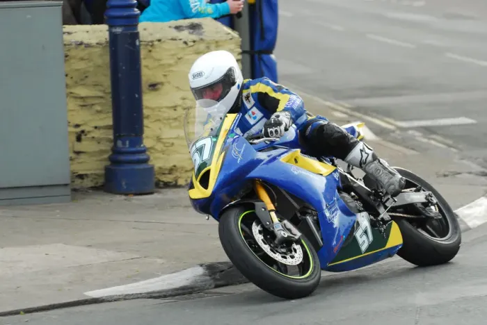 Framed Print : Billy Smith (Suzuki) 2012 Lightweight TT